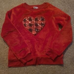 Girls heart sweatshirt